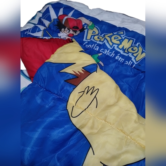 Vintage Pokeman Nintendo Gotta‎ Catch Em All Sleeping Blanket (no zipper) - Picture 5 of 10